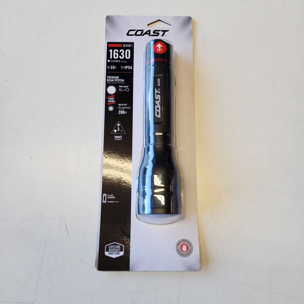 G450 1630 Lumens Alkaline LED Handheld Flashlight (21864) G450 1630 Lumens Alkaline LED Handheld Flashlight (21864)